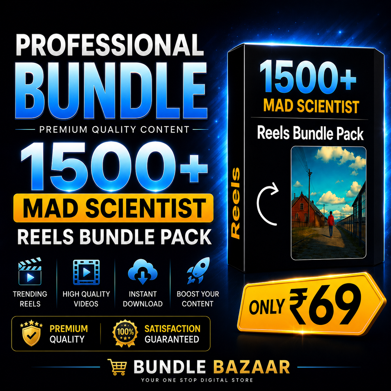 🚀 1500+ Viral Mad Scientist Reels Bundle